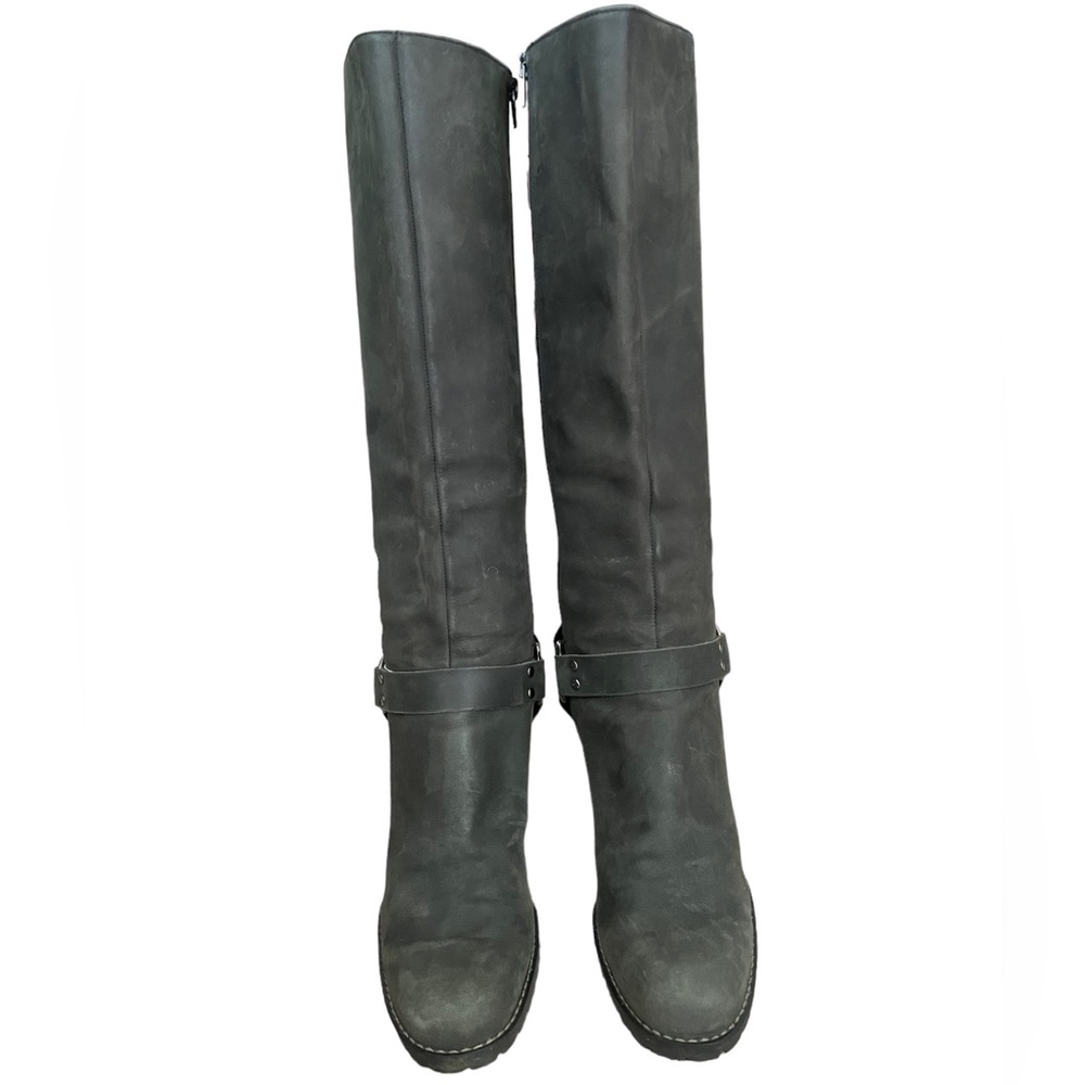 Gianni Bini Gray Suede Hercules Below the Knee Tall Boots Size 8 - Picture 3 of 10